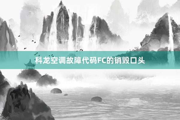 科龙空调故障代码FC的销毁口头